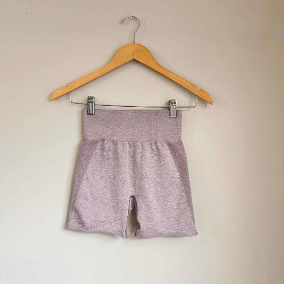 Gymshark Pants - Gymshark Lilac Purple High Rise Biker Shorts Size Xs